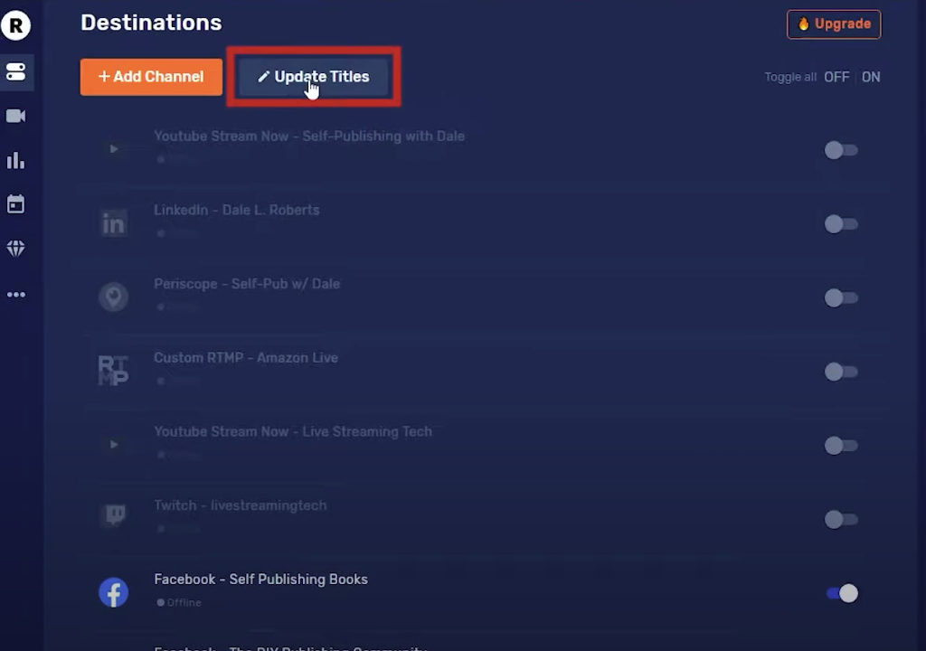 How to Livestream on Multiple Facebook Pages Update Titles 